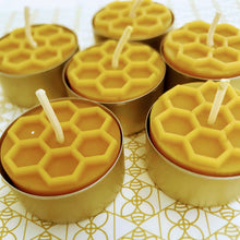Load image into Gallery viewer, Candy Light - 6 Beeswax Tea Lights by Frank Wrap