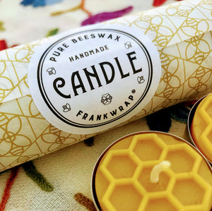 Candy Light - 6 bougies chauffe-plat en cire d'abeille par Frank Wrap